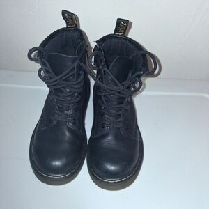 Dr. Martens Black Kids Boots